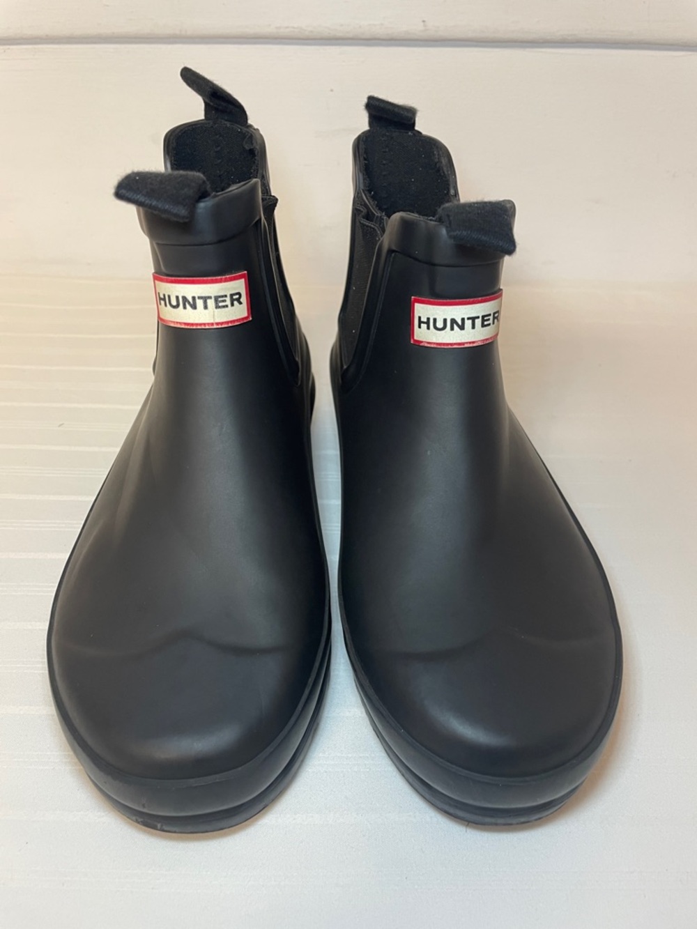 Hunter chelsea black rain ankle boots little girls size 2